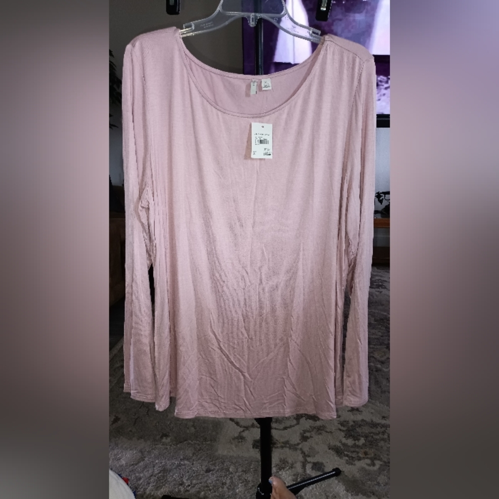 Women's Top New W Tags Sz XL Light Pink Soft Comfy Brand Est.1946